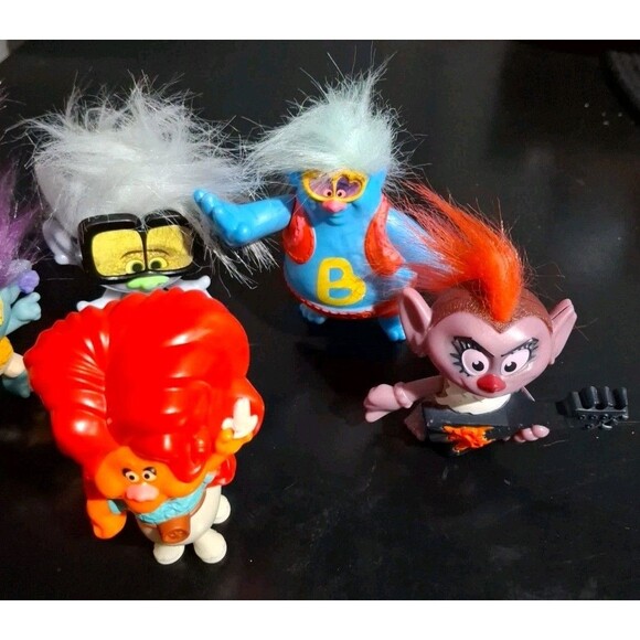 McDonalds Trolls World Tour Happy Meal Toys Lot Of 5 Figures 2020 - Picture 2 of 8